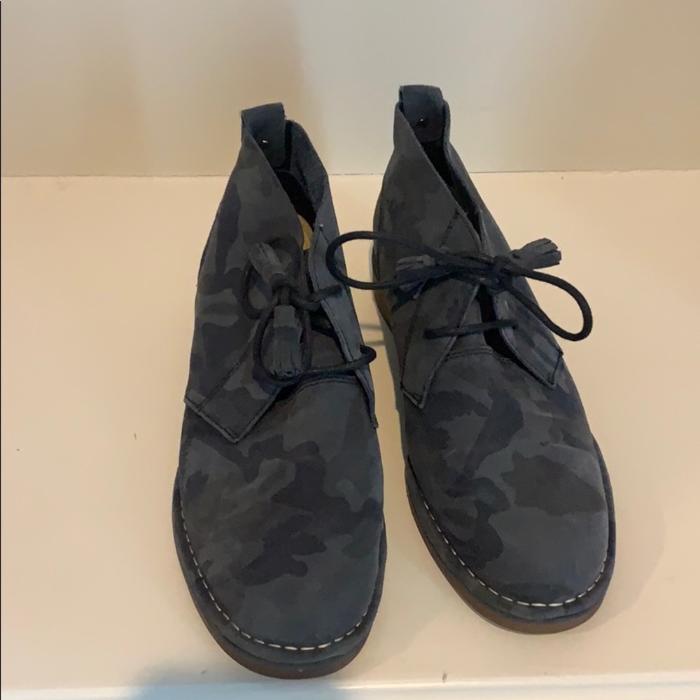 Blue Camo Hush Puppies Ankle Boots